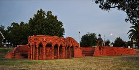 Sprites Temple at dusk Temple to the Sprites