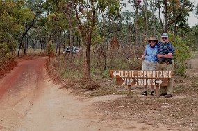 Start of Old Telegraph Track Well for a short distance. We wimped and took the easier way.