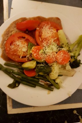 20190713_183322 Beef Schnitzel with Vegetables