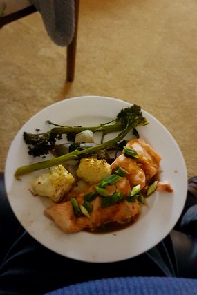 20200702_183856 Salmon Marinated with Teriyaki Sauce