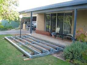 New Deck - Frame Deck Under Construction